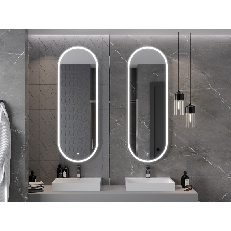 Mexen Bono miroir de salle de bains éclairé 55 x 155 cm, LED 6000K, anti-buée - 9816-055-155-611-00