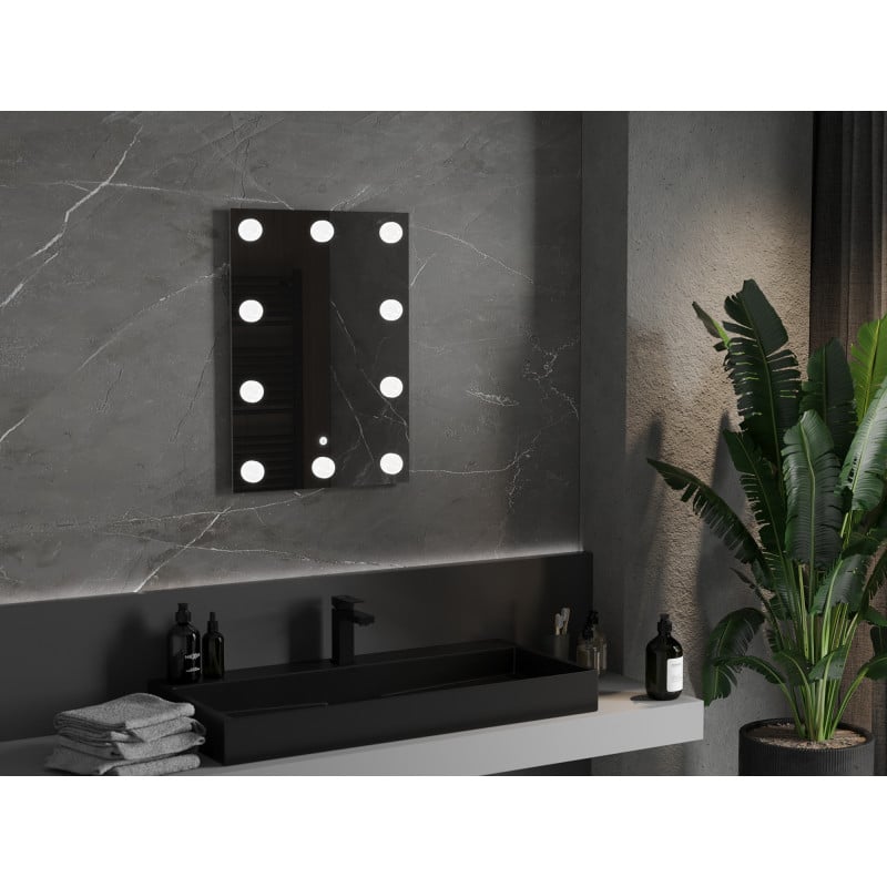 Mexen Dona miroir de salle de bain éclairé 50 x 70 cm, LED 6000K, antibuée - 9818-050-070-611-00