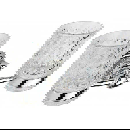Mexen Estela double gobelet à brosses à dents, Chrome - 7011552-00