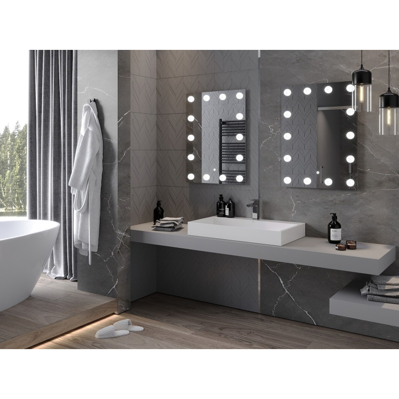 Mexen Dona miroir de salle de bain éclairé 60 x 80 cm, LED 6000K, anti-buée - 9818-060-080-611-00