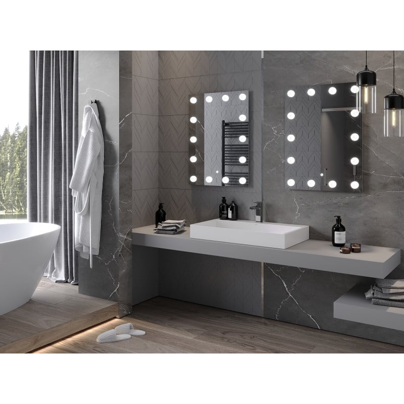 Mexen Dona miroir de salle de bains éclairé 60 x 80 cm, LED 6000K, anti-buée - 9818-060-080-611-00
