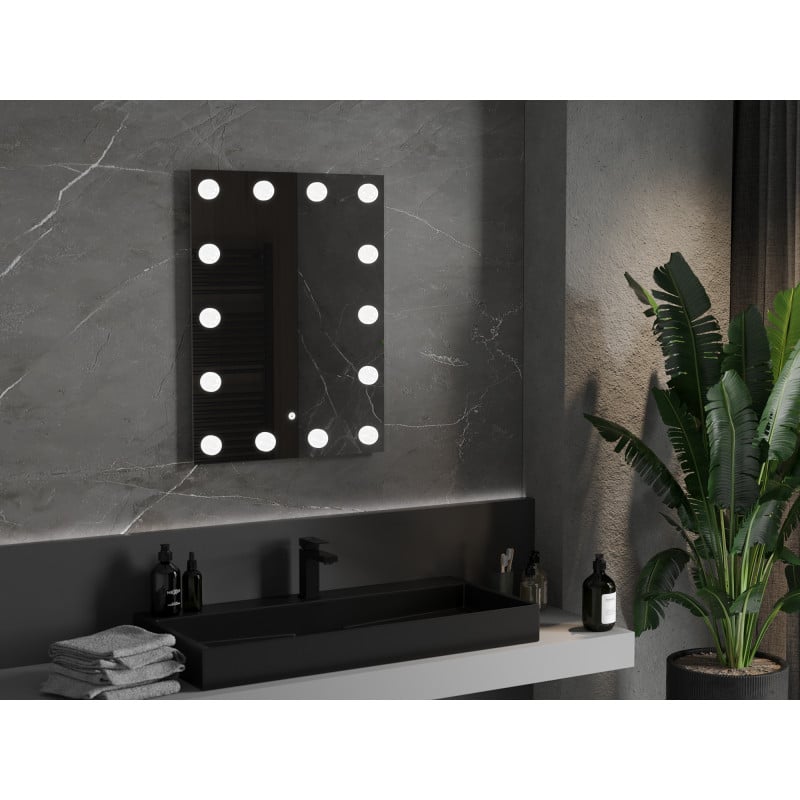 Mexen Dona miroir de salle de bains éclairé 60 x 80 cm, LED 6000K, anti-buée - 9818-060-080-611-00