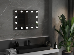 Mexen Dona miroir de salle de bain rétro-éclairé 80 x 60 cm, LED 6000K, anti-buée - 9818-080-060-611-00
