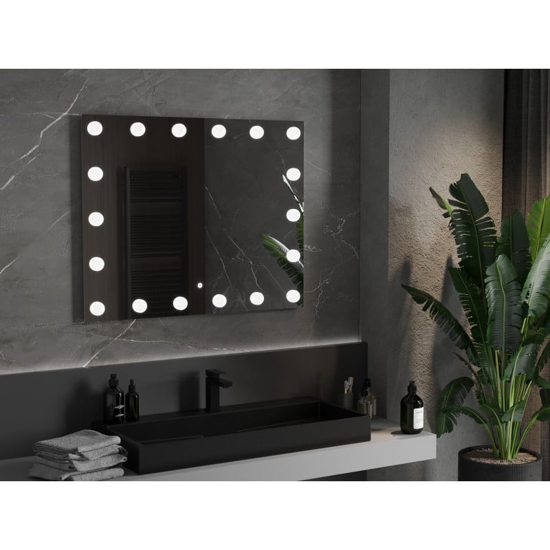 Mexen Dona miroir de salle de bain éclairé 100 x 80 cm, LED 6000K, anti-buée - 9818-100-080-611-00