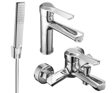 Mexen Sabre R72 ensemble bain, chromé - 72103R72-00