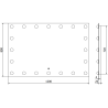 Mexen Dona miroir de salle de bain éclairé 120 x 80 cm, LED 6000K, anti-buée - 9818-120-080-611-00