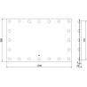 Mexen Dona miroir de salle de bain éclairé 120 x 80 cm, LED 6000K, antibuée - 9818-120-080-611-00
