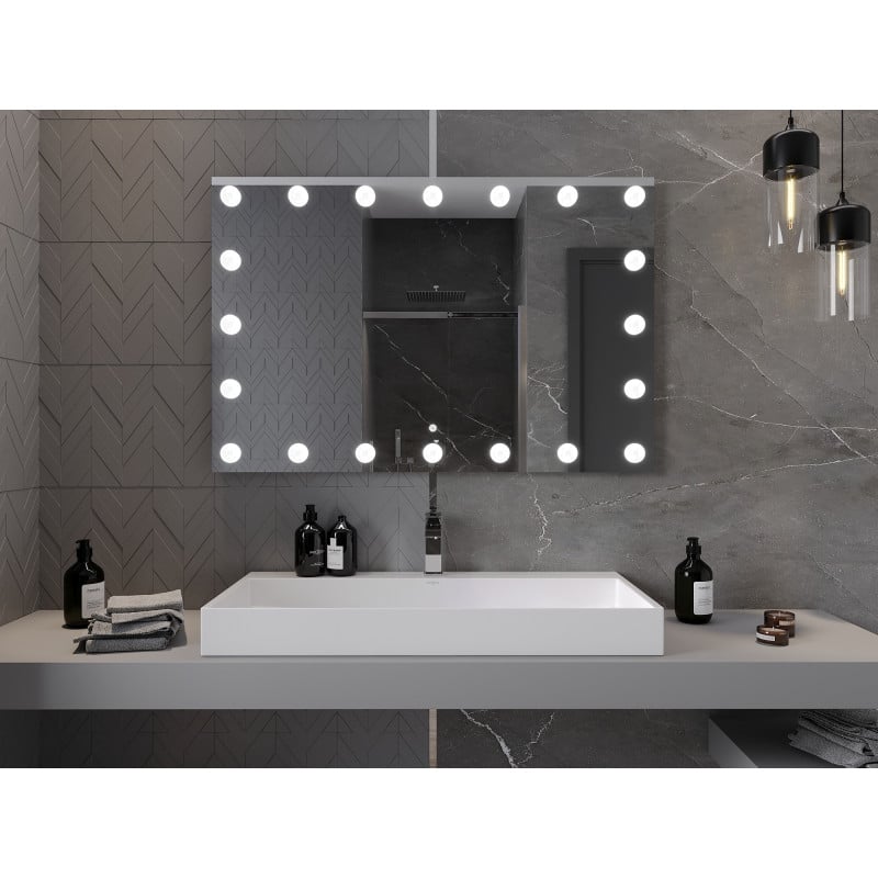 Mexen Dona miroir de salle de bain éclairé 120 x 80 cm, LED 6000K, antibuée - 9818-120-080-611-00