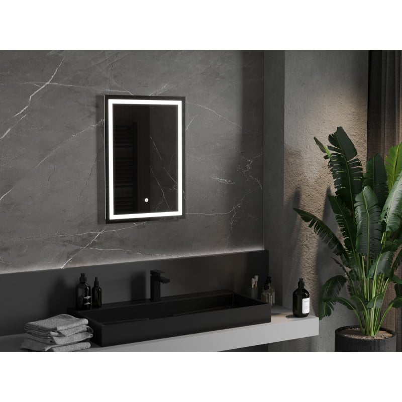 Mexen Miko miroir de salle de bains éclairé 50 x 70 cm, LED 6000K, anti-buée - 9819-050-070-611-00