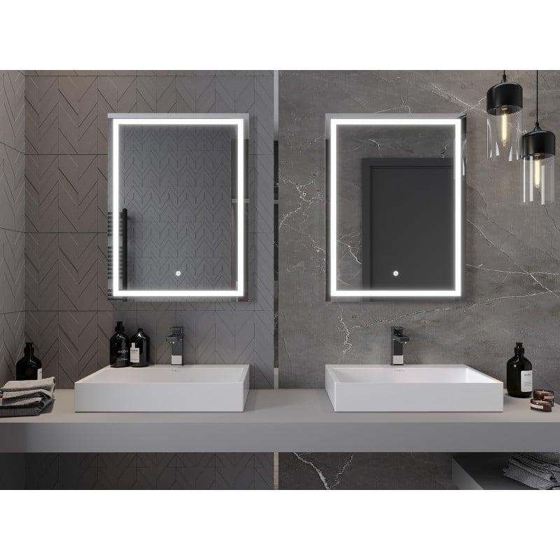Mexen Miko miroir de salle de bain éclairé 60 x 80 cm, LED 6000K, anti-buée - 9819-060-080-611-00