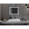 Mexen Miko miroir de salle de bain éclairé 80 x 60 cm, LED 6000K, anti-buée - 9819-080-060-611-00