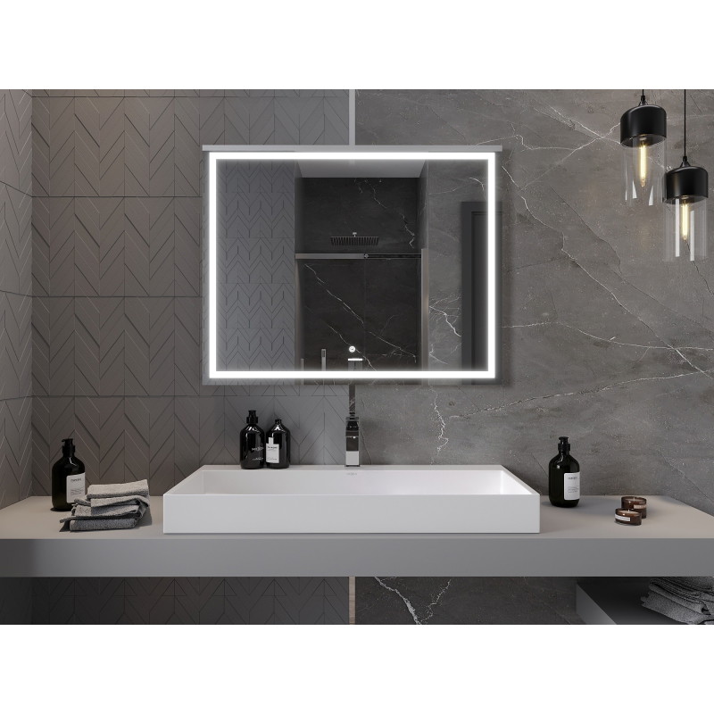 Mexen Miko miroir de salle de bain éclairé 100 x 80 cm, LED 6000K, anti-buée - 9819-100-080-611-00