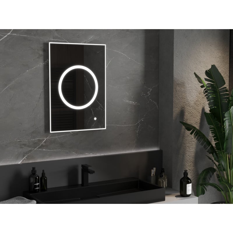 Mexen Koga miroir de salle de bain rétroéclairé 50 x 70 cm, LED 6000K, anti-buée - 9821-050-070-611-00