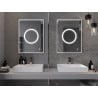 Mexen Koga miroir de salle de bain rétroéclairé 60 x 80 cm, LED 6000K, antibuée - 9821-060-080-611-00