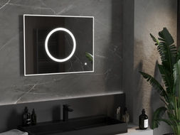 Mexen Koga miroir de salle de bains éclairé 80 x 60 cm, LED 6000K, antibuée - 9821-080-060-611-00