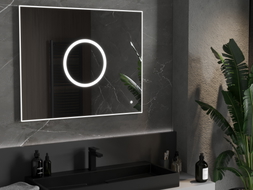 Mexen Koga miroir de salle de bain rétroéclairé 100 x 80 cm, LED 6000K, anti-buée - 9821-100-080-611-00