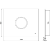 Mexen Koga miroir de salle de bain rétroéclairé 100 x 80 cm, LED 6000K, anti-buée - 9821-100-080-611-00