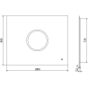 Mexen Koga miroir de salle de bain rétroéclairé 100 x 80 cm, LED 6000K, antibuée - 9821-100-080-611-00