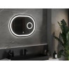 Mexen Umba miroir de salle de bains éclairé avec miroir cosmétique 80 x 60 cm, LED 6000K, antibuée - 9822-080-060-611-00