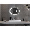 Mexen Umba miroir de salle de bain rétroéclairé avec miroir cosmétique 80 x 60 cm, LED 6000K, antibuée