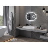 Mexen Umba miroir de salle de bain rétroéclairé avec miroir cosmétique 80 x 60 cm, LED 6000K, antibuée