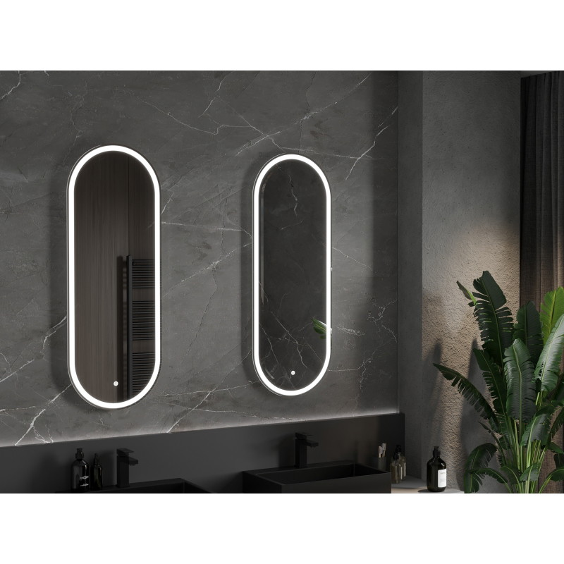 Mexen Bono miroir de salle de bain éclairé 45 x 120 cm, LED 6000K, anti-vapeur - 9816-045-120-611-00
