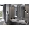 Mexen Coro miroir de salle de bain éclairé 50 x 150 cm, LED 6000K, anti-buée, cadre noir - 9817-050-150-611-70