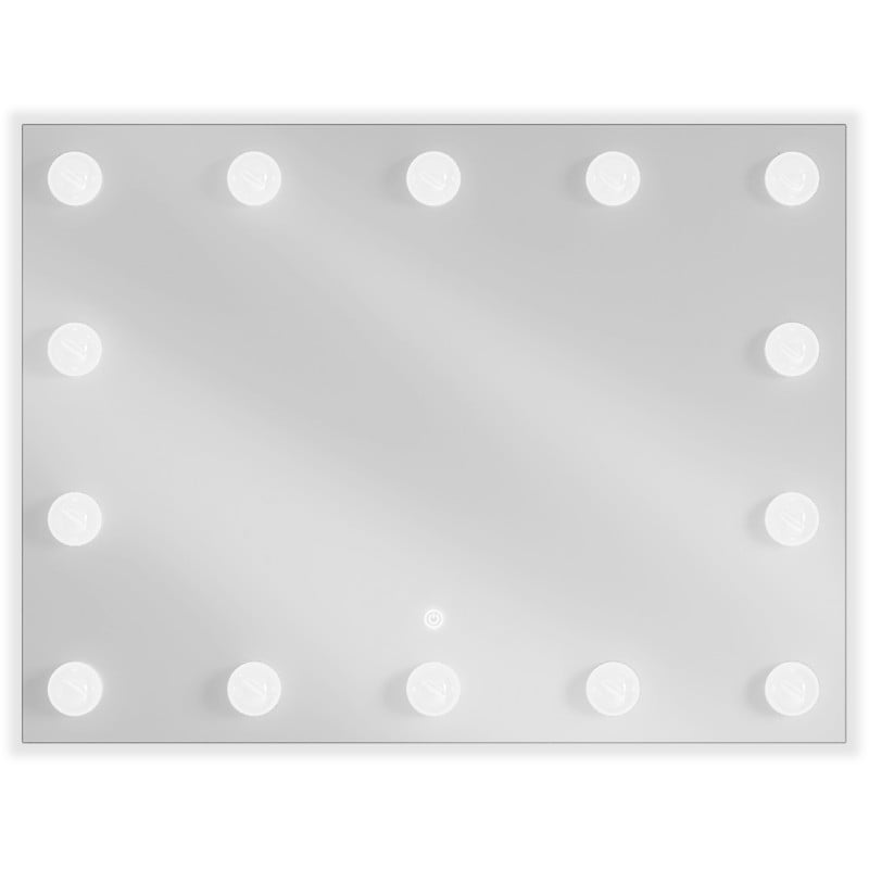Mexen Dona miroir de salle de bain éclairé 80 x 60 cm, LED 6000K, antibuée - 9818-080-060-611-00