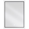 Mexen Erma miroir de salle de bain éclairé 60 x 80 cm, LED 6000K, anti-buée, cadre noir - 9814-060-080-611-70