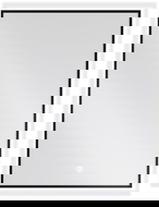 Mexen Erma miroir de salle de bain éclairé 60 x 80 cm, LED 6000K, anti-buée, cadre noir - 9814-060-080-611-70