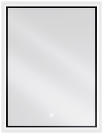 Mexen Erma miroir de salle de bain éclairé 60 x 80 cm, LED 6000K, antibuée, cadre noir - 9814-060-080-611-70