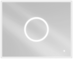 Mexen Koga miroir de salle de bain rétroéclairé 100 x 80 cm, LED 6000K, antibuée - 9821-100-080-611-00