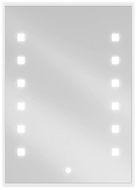 Mexen Ner miroir de salle de bain éclairé 50 x 70 cm, LED 6000K, antibuée - 9809-050-070-611-00
