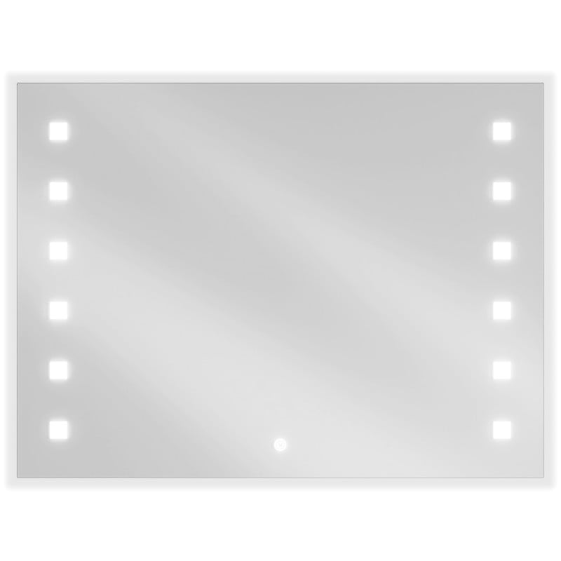 Mexen Ner miroir de salle de bain éclairé 80 x 60 cm, LED 6000K, antibuée - 9809-080-060-611-00