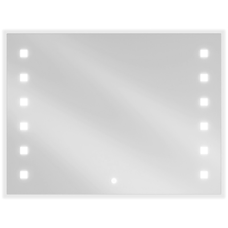 Mexen Ner miroir de salle de bain rétroéclairé 80 x 60 cm, LED 6000K, antibuée - 9809-080-060-611-00