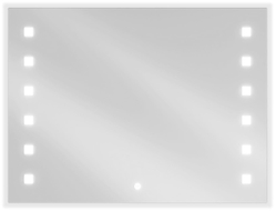Mexen Ner miroir de salle de bain éclairé 80 x 60 cm, LED 6000K, anti-buée - 9809-080-060-611-00