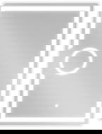 Mexen Onyx miroir de salle de bain rétroéclairé avec miroir cosmétique 60 x 80 cm, LED 6000K, antibuée - 9813-060-080-611-00