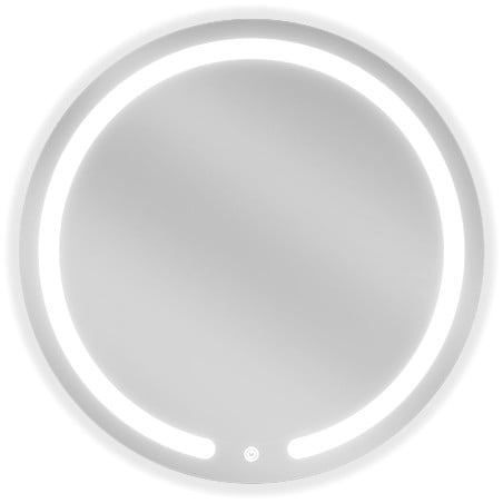 Mexen Rose miroir de salle de bains éclairé, rond 60 cm, LED 6000K, anti-buée - 9810-060-060-611-00