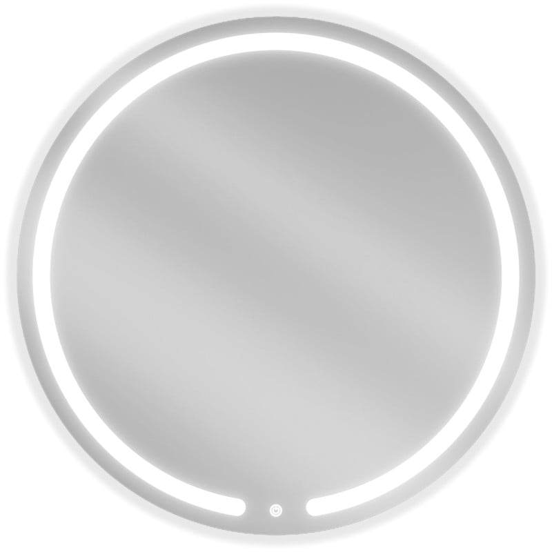 Mexen Rose miroir de salle de bain éclairé, rond 80 cm, LED 6000K, antibuée - 9810-080-080-611-00