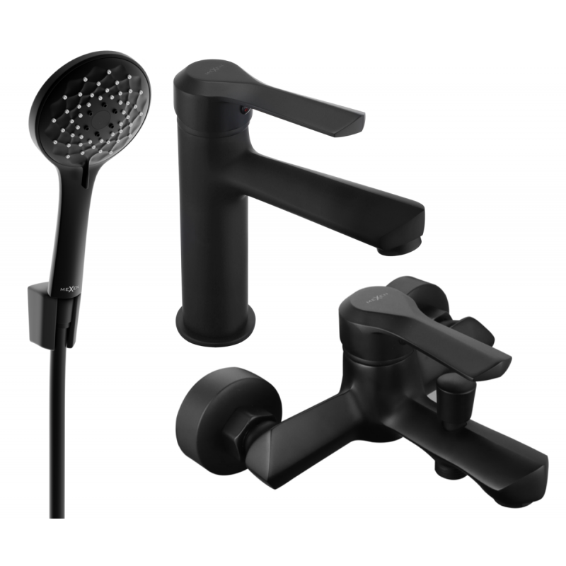 Mexen Sabre R74 ensemble de baignoire, noir - 72103R74-70