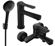 Mexen Sabre R74 ensemble de baignoire, noir - 72103R74-70