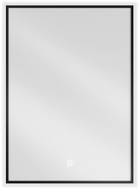 Mexen Erma miroir de salle de bains éclairé 50 x 70 cm, LED 6000K, antibuée, cadre noir - 9814-050-070-611-70