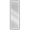 Mexen Coro miroir de salle de bain éclairé 50 x 150 cm, LED 6000K, anti-buée, cadre noir - 9817-050-150-611-70