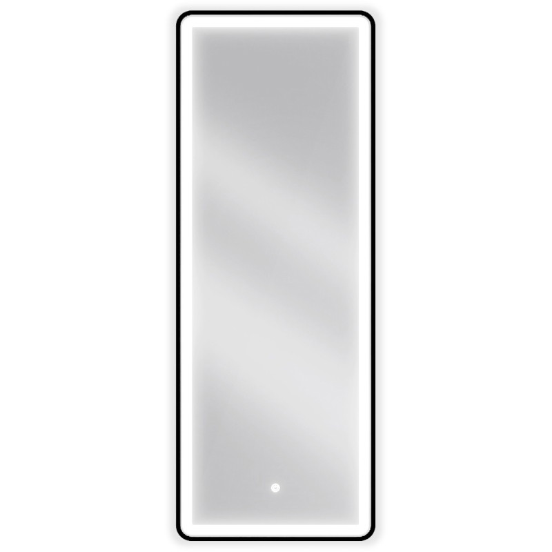 Mexen Coro miroir de salle de bains éclairé 45 x 120 cm, LED 6000K, antibuée, cadre noir - 9817-045-120-611-70