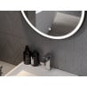 Mexen Reni miroir de salle de bain éclairé, rond 80 cm, LED 6000K, anti-buée, cadre noir - 9812-080-080-611-70