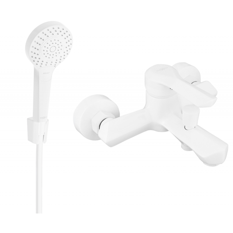 Mexen Sabre R05 robinet de baignoire avec ensemble de douche, blanc - 7213R05-20