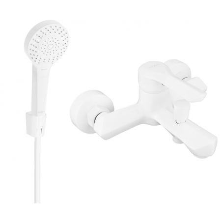Mexen Sabre R05 robinet de baignoire avec ensemble de douche, blanc - 7213R05-20
