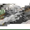 Mexen Mario évier en granit 2 bacs avec robinet de cuisine Aster, gris - 6504-71-73450-07