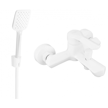 Mexen Sabre R62 robinet de baignoire avec ensemble de douche, blanc - 7213R62-20