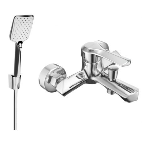 Mexen Sabre R62 robinet de baignoire avec ensemble de douche, chrome - 7213R62-00